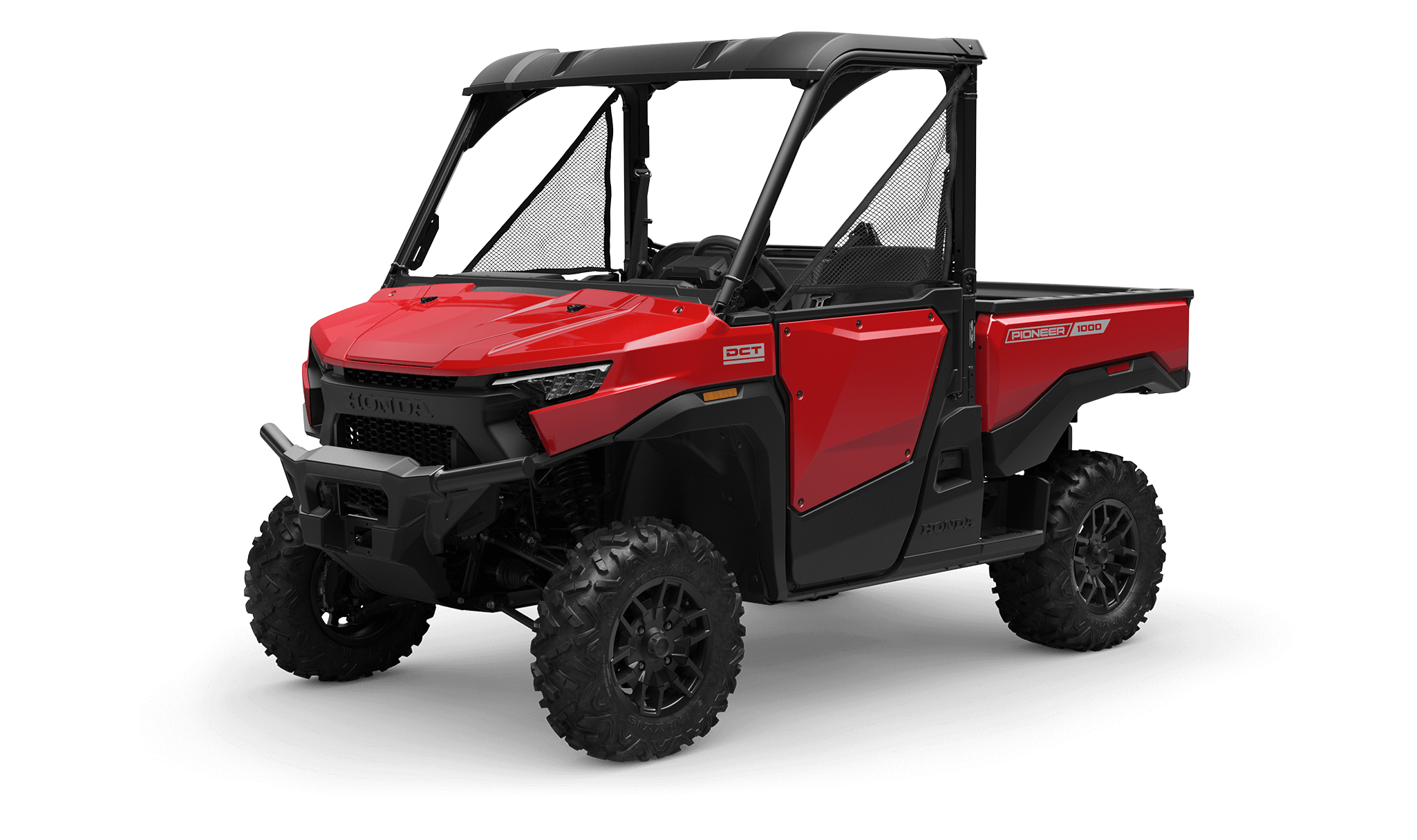 Honda Pioneer 1000-3P Deluxe product view with interactive feature markers